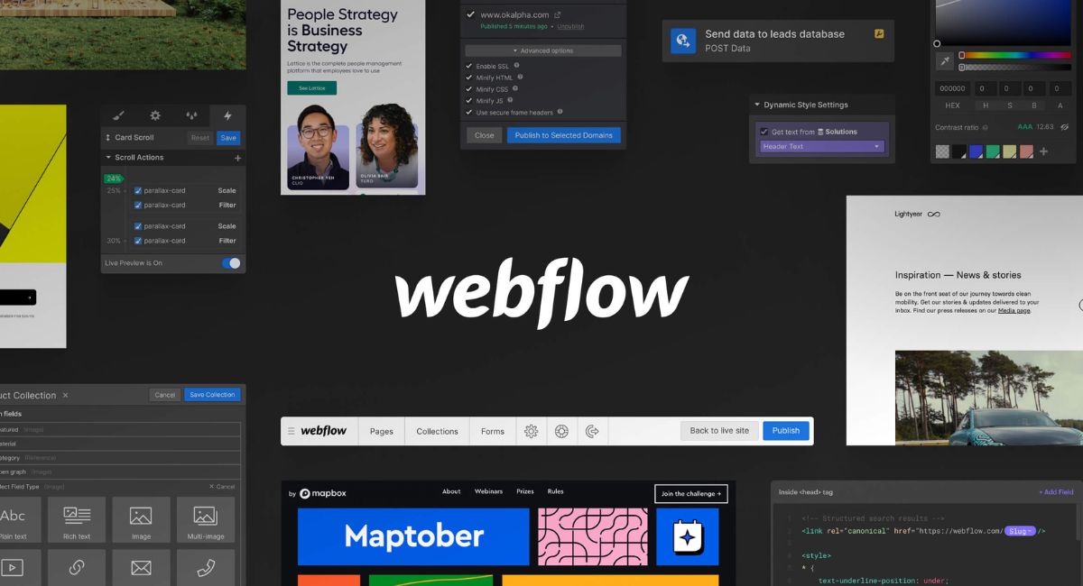 nền tảng xây dựng website webflow