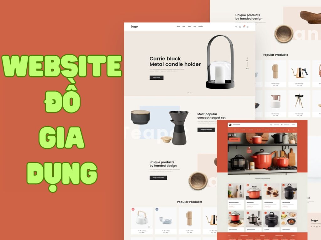 dịch vụ thiết kế website đồ gia dụng