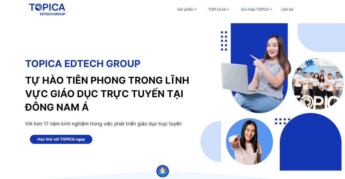 topica là một trong các trang web học trực tuyến tốt nhất