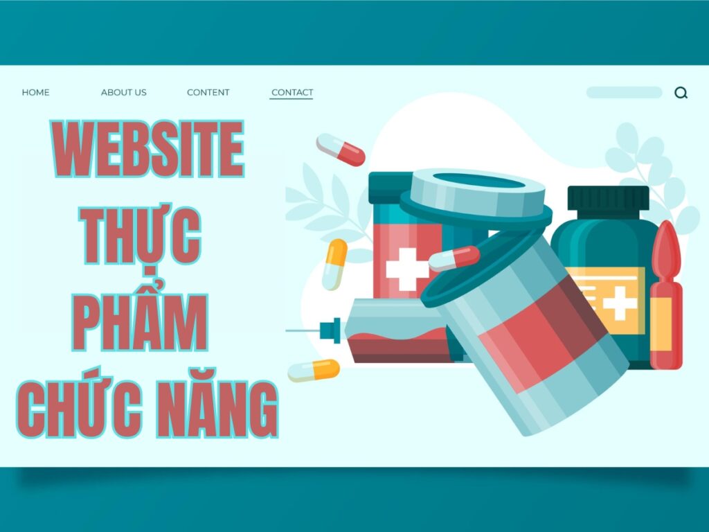 thiết kế website thực phẩm chức năng