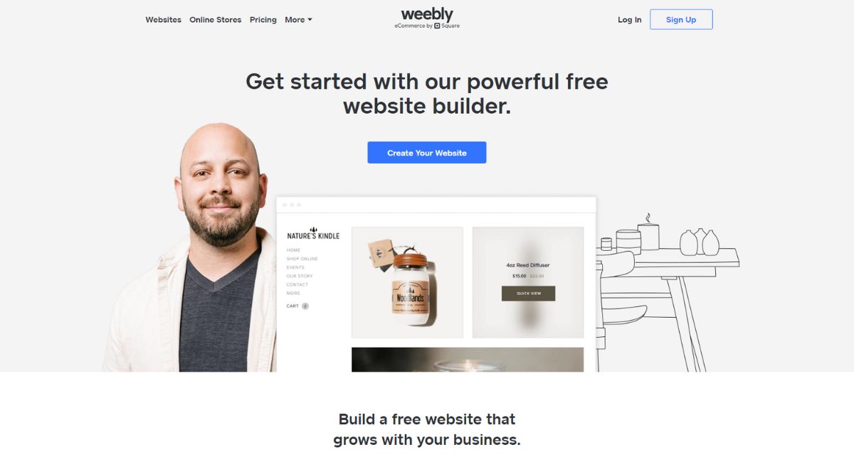 weebly - nền tảng thiết kế website phổ biến