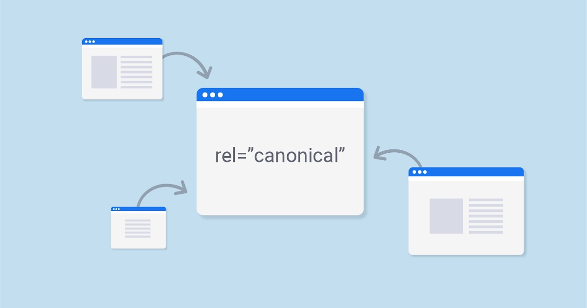 sử dụng rel = canonical