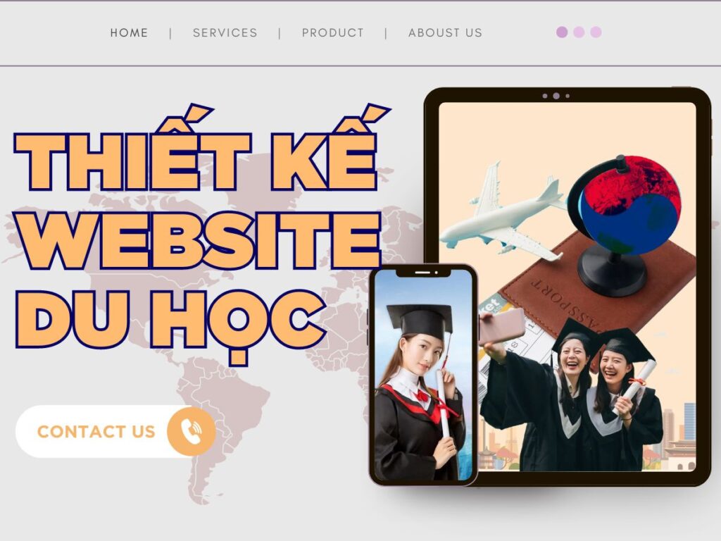 dịch vụ thiết kế website du học