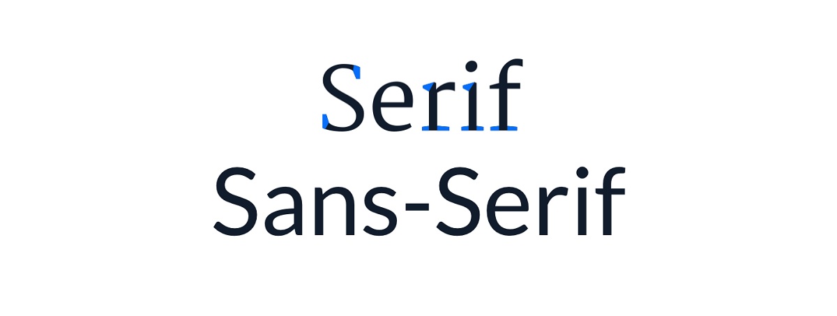 phân biệt giữa phông serif và san-serif