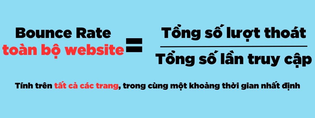 tỷ lệ bounce rate của cả website